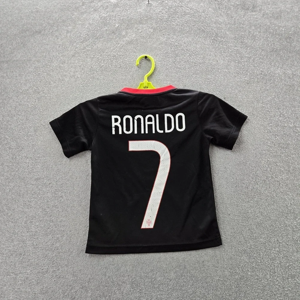 Portugal National Team‎ Boys Jersey 16 Black 2016 Away Nike Cristiano Ronaldo 7